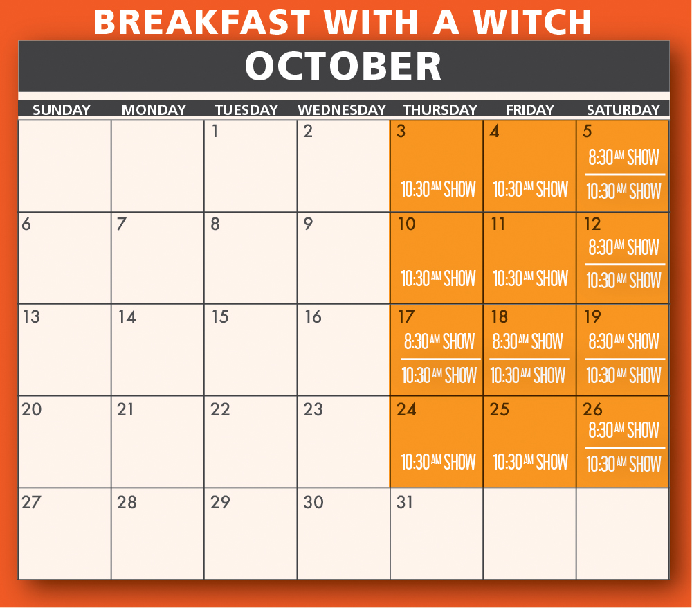 breakfast with a witch october 2019 calendar breakfast with a witch october 2019 calendar